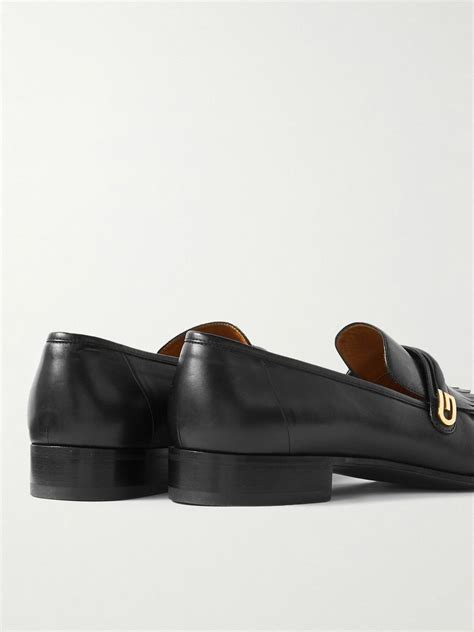 slip on loafers gucci|gucci fringe loafer.